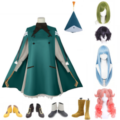 Witch Hat Atelier (2026) Coco Agott Richeh Tetia Cyan Cloak Witch Set Outfits Cosplay Costume