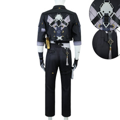 Wuthering Waves (2024) Male Rover Black Set Outfits Cosplay Costume Halloween Carnival Suit