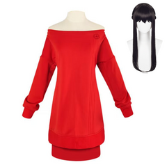 Yor Forger Red Top Skirt Set Casual Wear Outfits Cosplay Costume