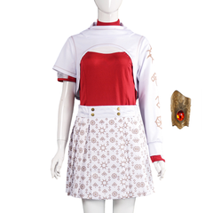 Zombies 4: Dawn of the Vampires (2025) Nova White Skirt Set Outfits Cosplay Costume