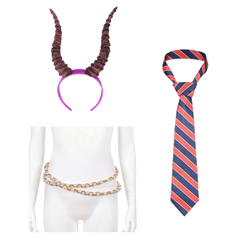 Zootopia 2 (2025) Flash Slothmore Necktie Gazelle Chain Belt Horns Cosplay Accessories Props