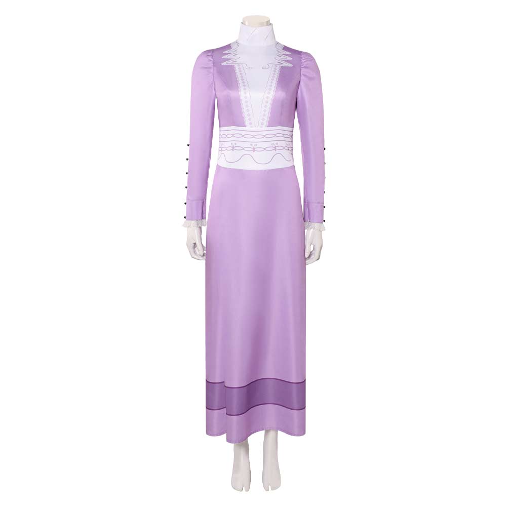 A Monster In Paris Lucille Purple Dress Outfits Cosplay Costume 