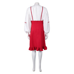 ABBA Agnetha Faltskong Retro Red Dress Outfits Cosplay Costume Halloween Carnival Suit