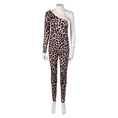 ABBA Anni-Frid Synni Lyngstad Retro Leopard Print Jumpsuit Outfits Cosplay Costume Halloween Carnival Suit 