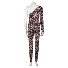 ABBA Anni-Frid Synni Lyngstad Retro Leopard Print Jumpsuit Outfits Cosplay Costume Halloween Carnival Suit 