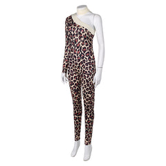 ABBA Anni-Frid Synni Lyngstad Retro Leopard Print Jumpsuit Outfits Cosplay Costume Halloween Carnival Suit 