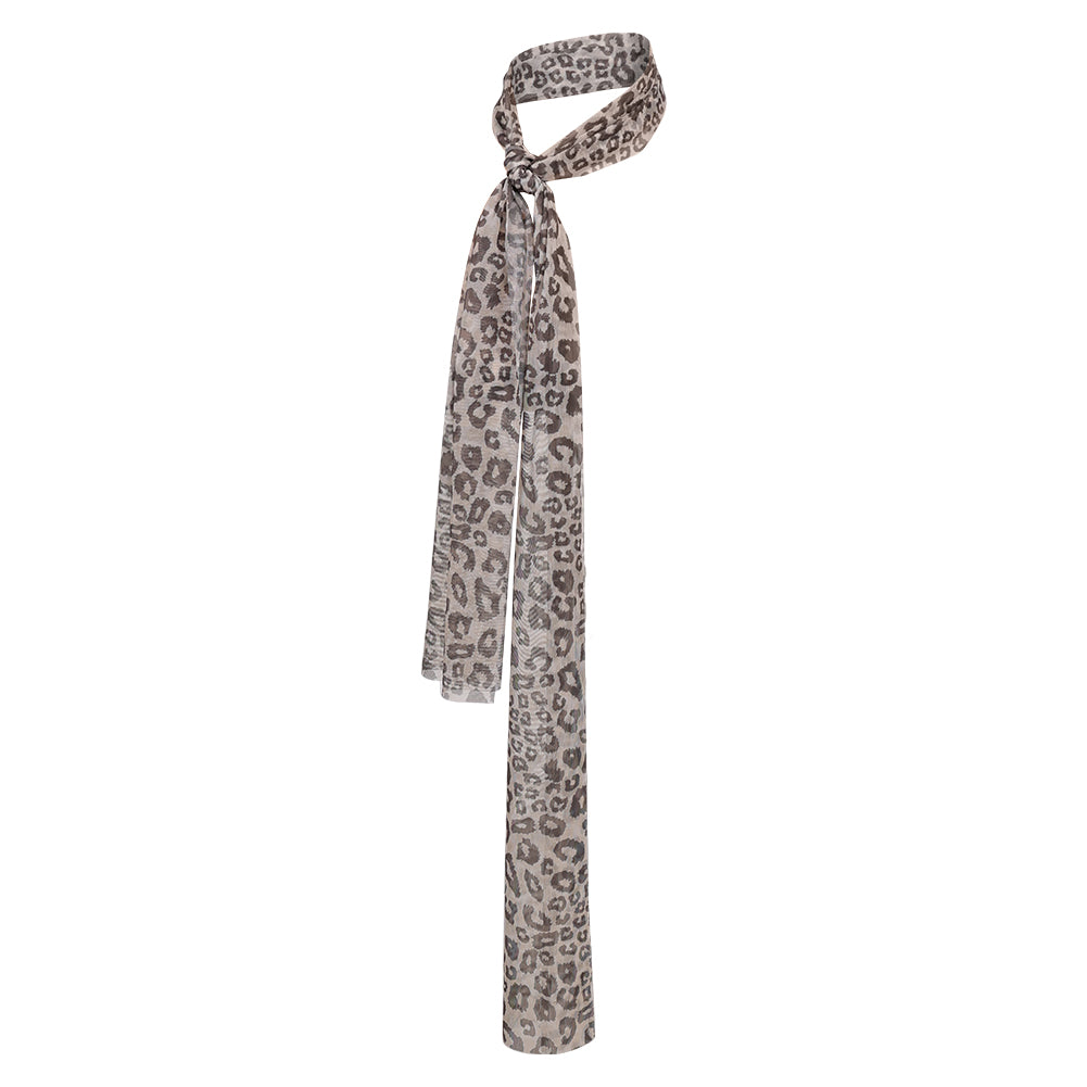 ABBA Retro Agnetha Faltskong Leopard Print Scarf Cosplay Accessories Props