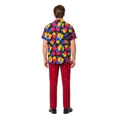 Ace Ventura Jr. Pet Detective Floral Shirt Pants Set Outfits Cosplay Costume
