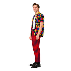 Ace Ventura Jr. Pet Detective Floral Shirt Pants Set Outfits Cosplay Costume