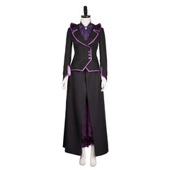 Agatha All Along (2024) Agatha Black Purple Witch Set Outfits Cosplay Costume