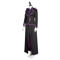 Agatha All Along (2024) Agatha Black Purple Witch Set Outfits Cosplay Costume