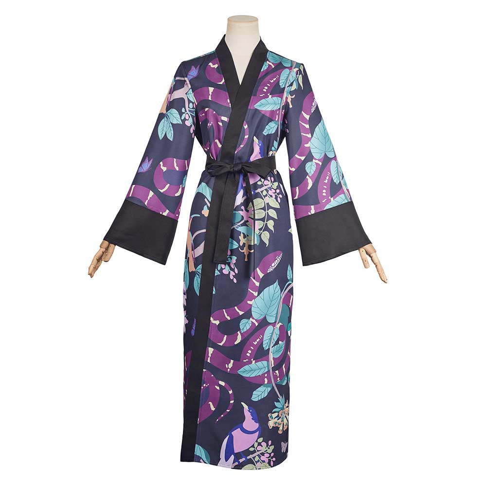 Agatha All Along (2024) Agatha Harkness Colorful Printed Robe Jacket Coat Cosplay Costume 