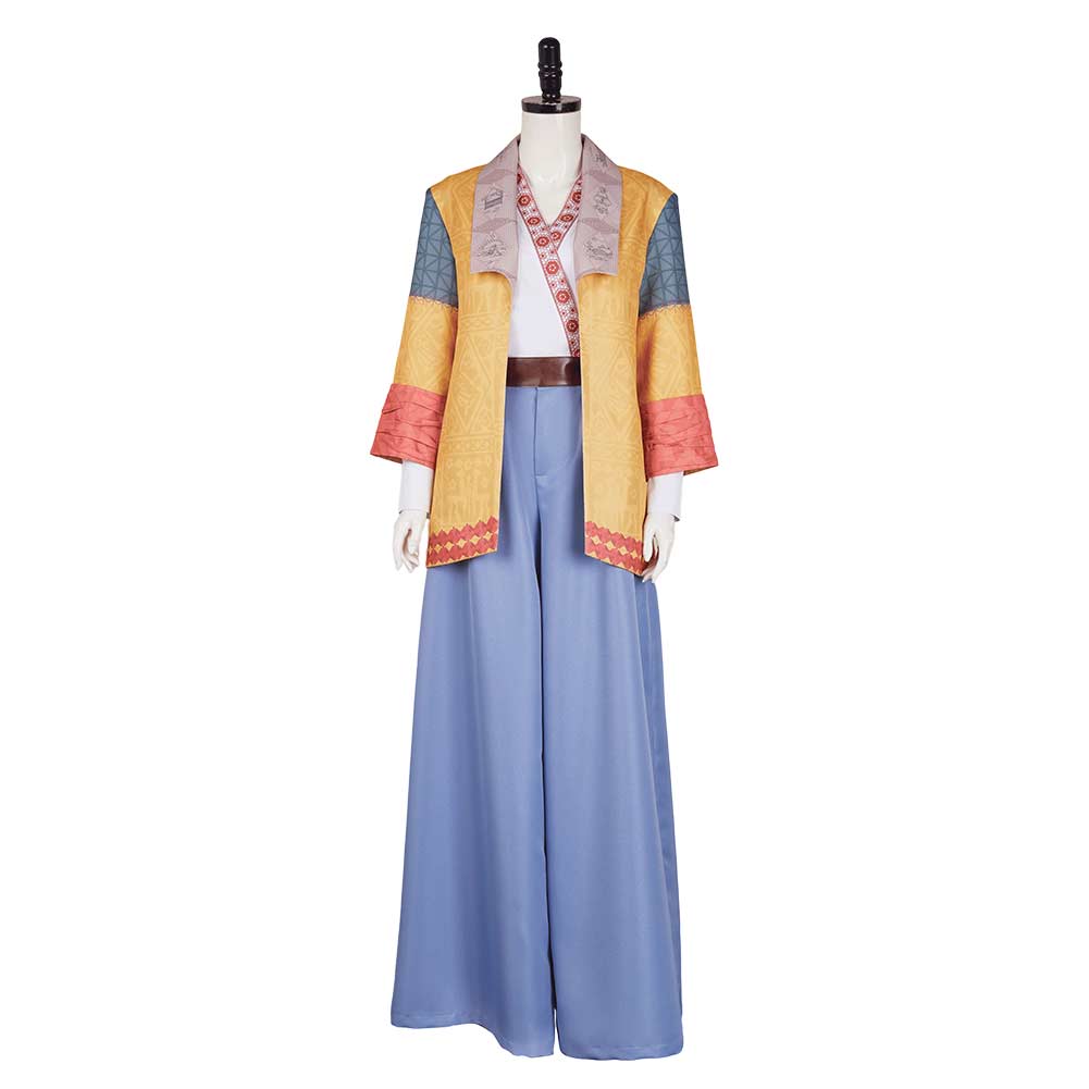 Agatha All Along (2024) Lilia Calderu Yellow Blue Set Outfits Cosplay Costume 