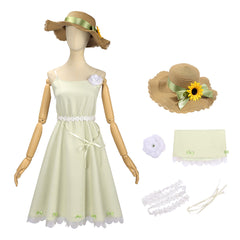 Agents Of The Four Seasons (2026) Ruri Hazakura Green Dress Set Outfits Cosplay Costume 