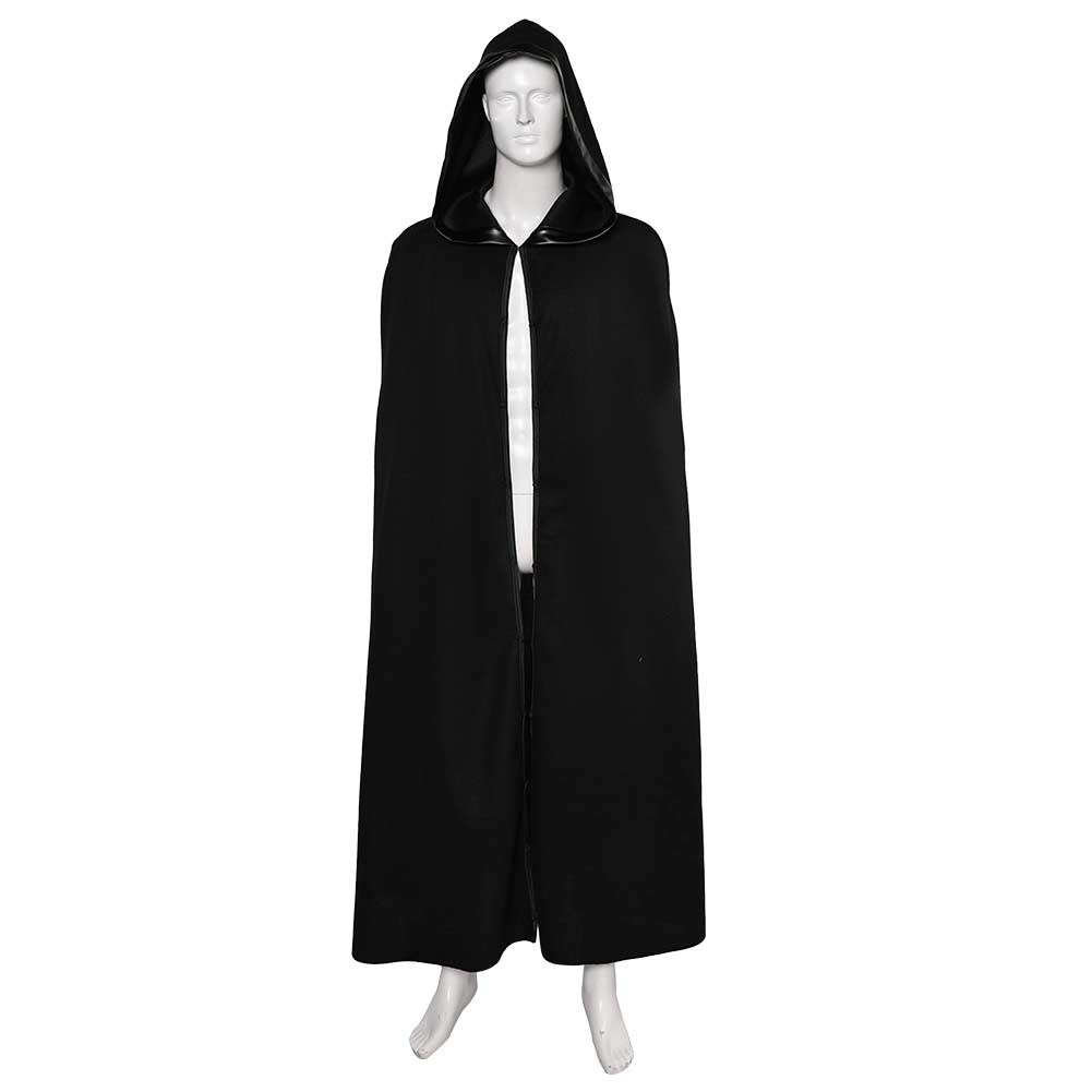 Ahsoka Baylan Skoll Black Hooded Long Cloak Cosplay Costume Halloween Suit 