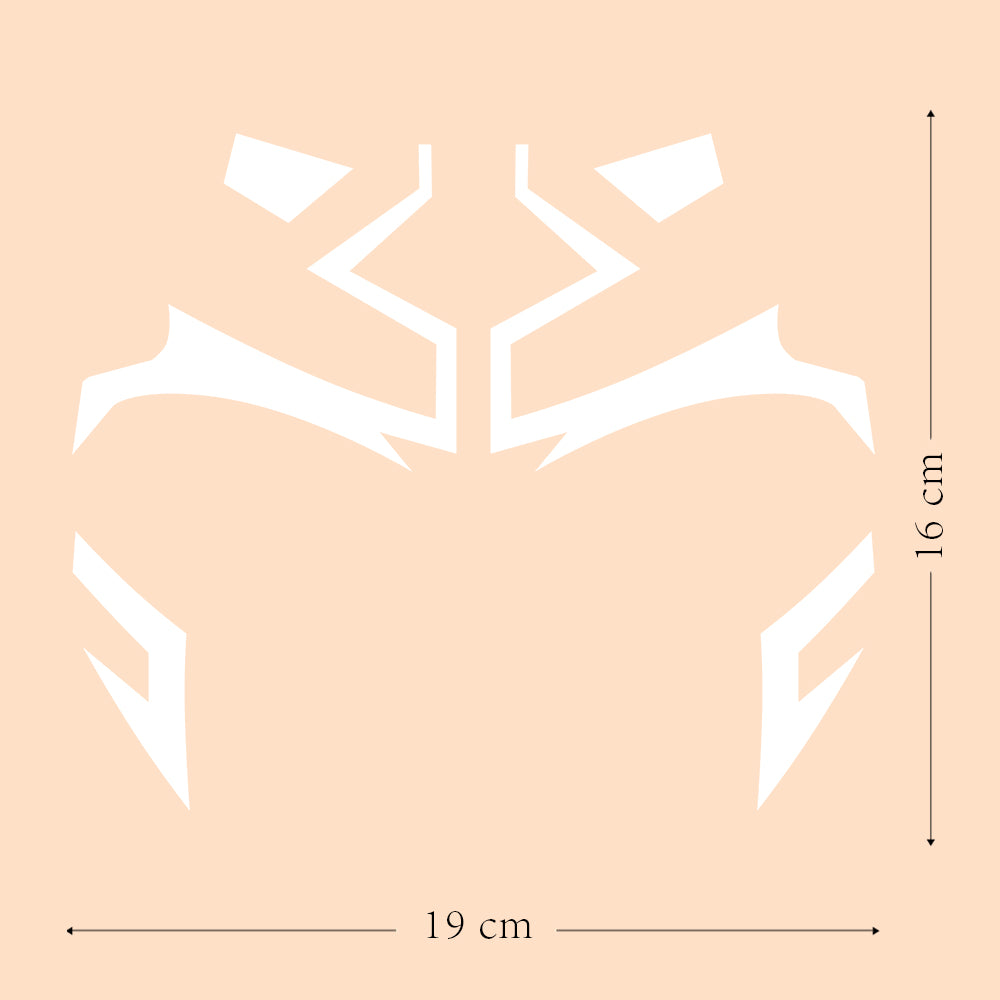 Ahsoka Tano White Face Tattoo Stickers Cosplay Accessories Halloween Props