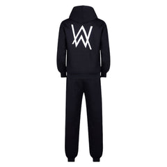 Alan Walker Faded Black Hoodie Trousers Set Cosplay Costume Carnival Suit
