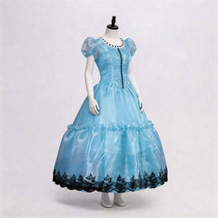 Alice In Wonderland Alice Blue Dress Outfits Cosplay Costume Halloween Suit