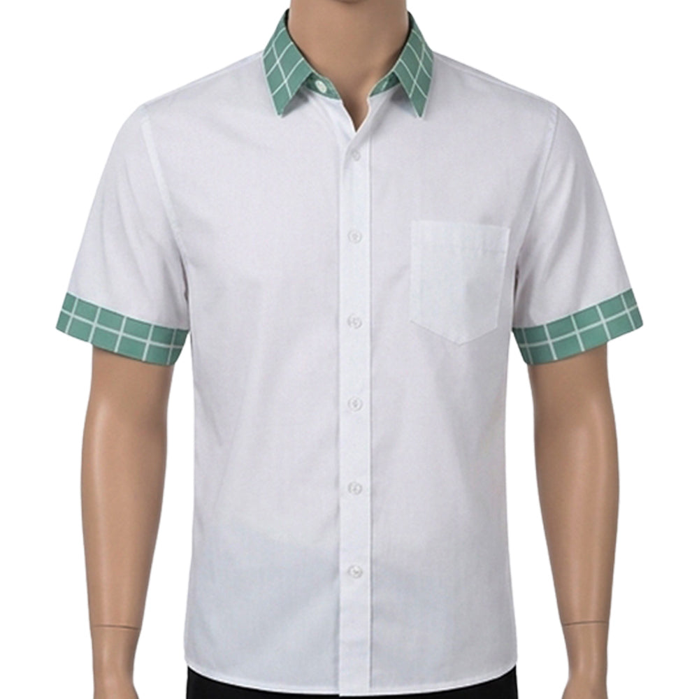 Alien Stage Anakt Arts High School Ivan Till Luka Green Plaid Shirt Outfits Cosplay Costume