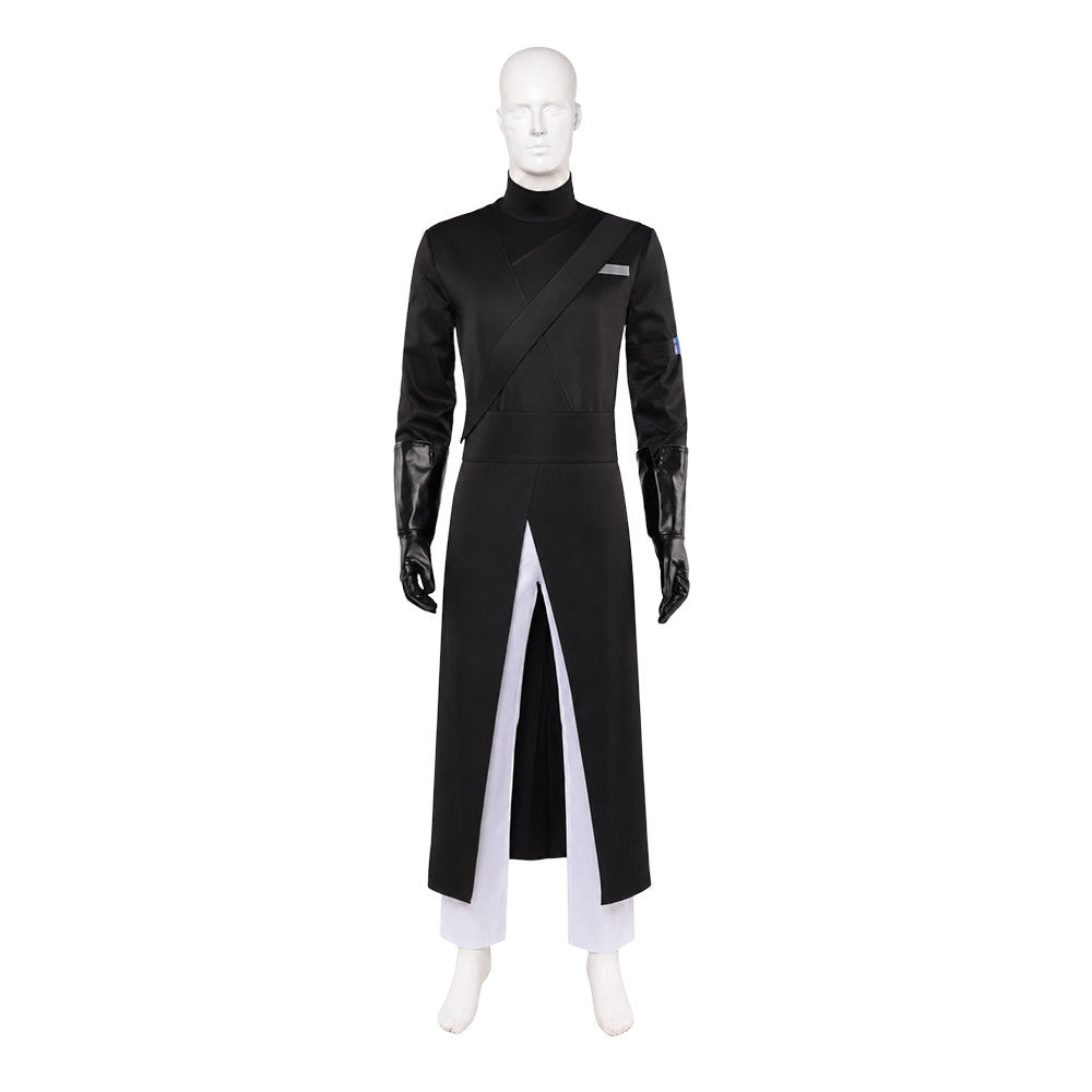 Alien Stage Ivan Black Coat Black Sorrow Stage Performance Outfits Cosplay Costume