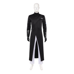 Alien Stage Ivan Black Coat Black Sorrow Stage Performance Outfits Cosplay Costume