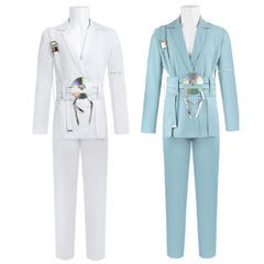 Alien Stage Luka Blink Gone White Blue Suit Set Performance Outfits Cosplay Costume