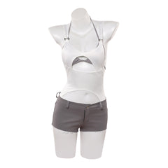 Alien Stage Mizi White Bodysuit Shorts Set Outfits Cosplay Costume