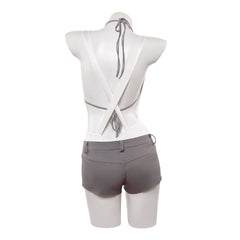 Alien Stage Mizi White Bodysuit Shorts Set Outfits Cosplay Costume