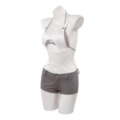 Alien Stage Mizi White Bodysuit Shorts Set Outfits Cosplay Costume