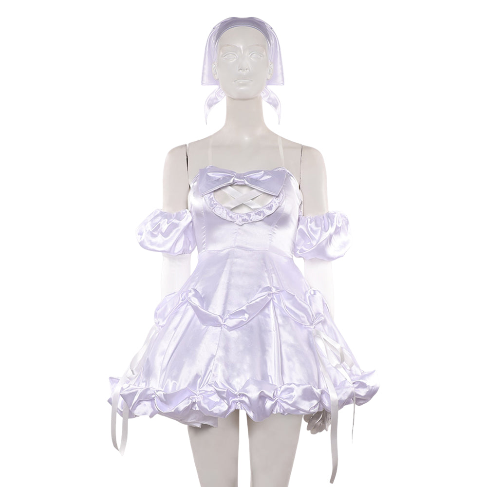 Alien Stage ZOMST Candy Scar Sua White Dress Performance Outfits Cosplay Costume