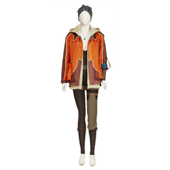 Monster Hunter Wilds (2025) Alma Orange Jacket Set Outfits Cosplay Costume