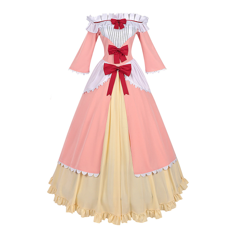 Always A Catch! (2026) Maria Annovazzi Pink Yellow Dress Set Outfits Cosplay Costume 