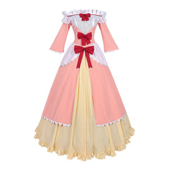 Always A Catch! (2026) Maria Annovazzi Pink Yellow Dress Set Outfits Cosplay Costume 