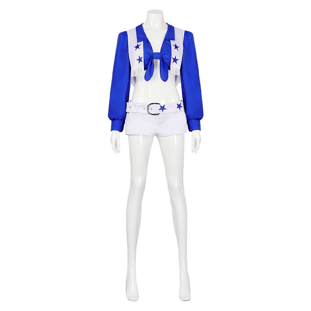 America's Sweethearts Dallas Blue Cowboys Cheerleaders Outfits Cosplay Costume Halloween Carnival Suit 