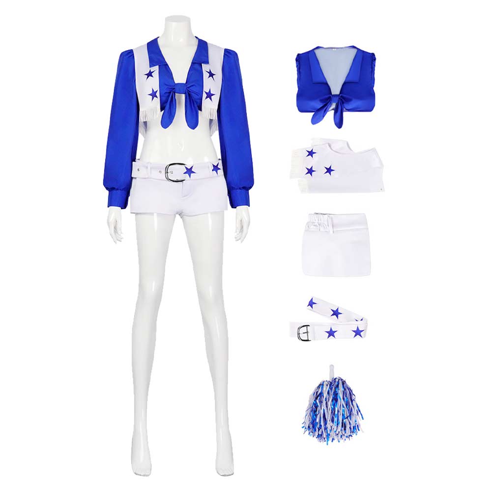 Dames Cowboy Cheerleader Kostuum - Meisjesoutfit Voor Volwassenen
