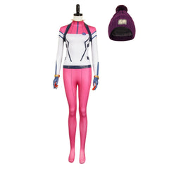 Mobile Suit Gundam GQuuuuuuX (2025) Amate Yuzuriha Pink Jumpsuit Outfits Cosplay Costume