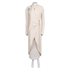 Andor Season 2 (2025) Mon Mothma White Long Coat Dress Outfits Cosplay Costume 