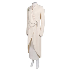 Andor Season 2 (2025) Mon Mothma White Long Coat Dress Outfits Cosplay Costume 
