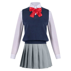 Anime 2.5 Dimensional Seduction (2024) Ririsa Amano School Uniform Dress Outfits Cosplay Costume Halloween Carnival Suit