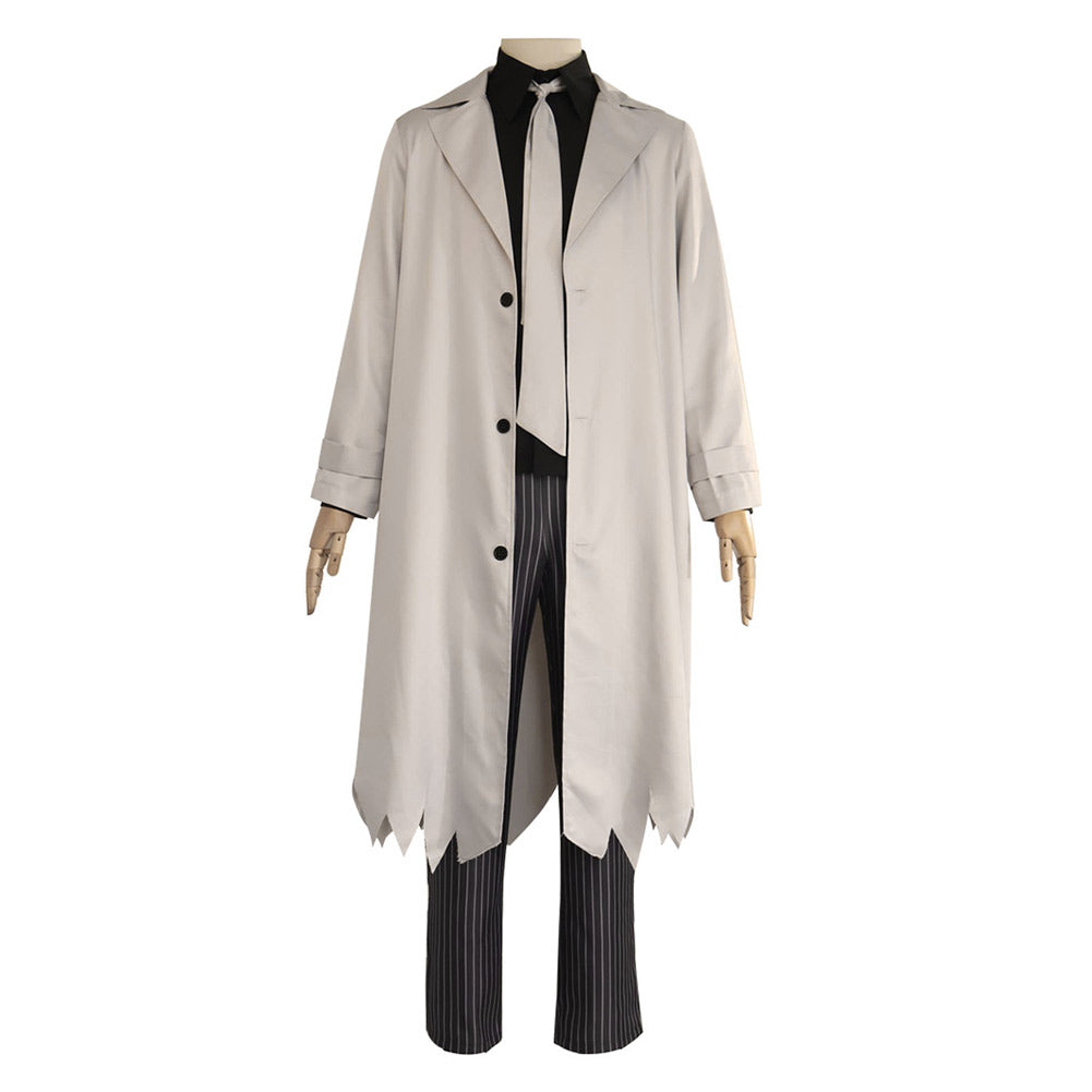 Anime Akutagawa Ryunosuke White Coat Outfits Cosplay Costume Halloween Carnival Suit 