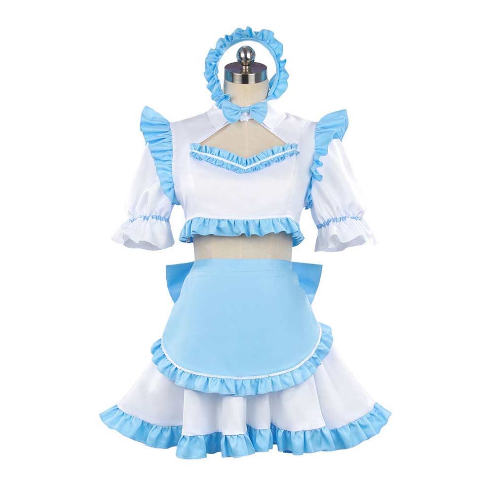 Anime Alya Sometimes Hides Her Feelings (2024) Ayano Kimishima Blue Maid Dress Outfits Cosplay Costume Halloween Carnival Suit