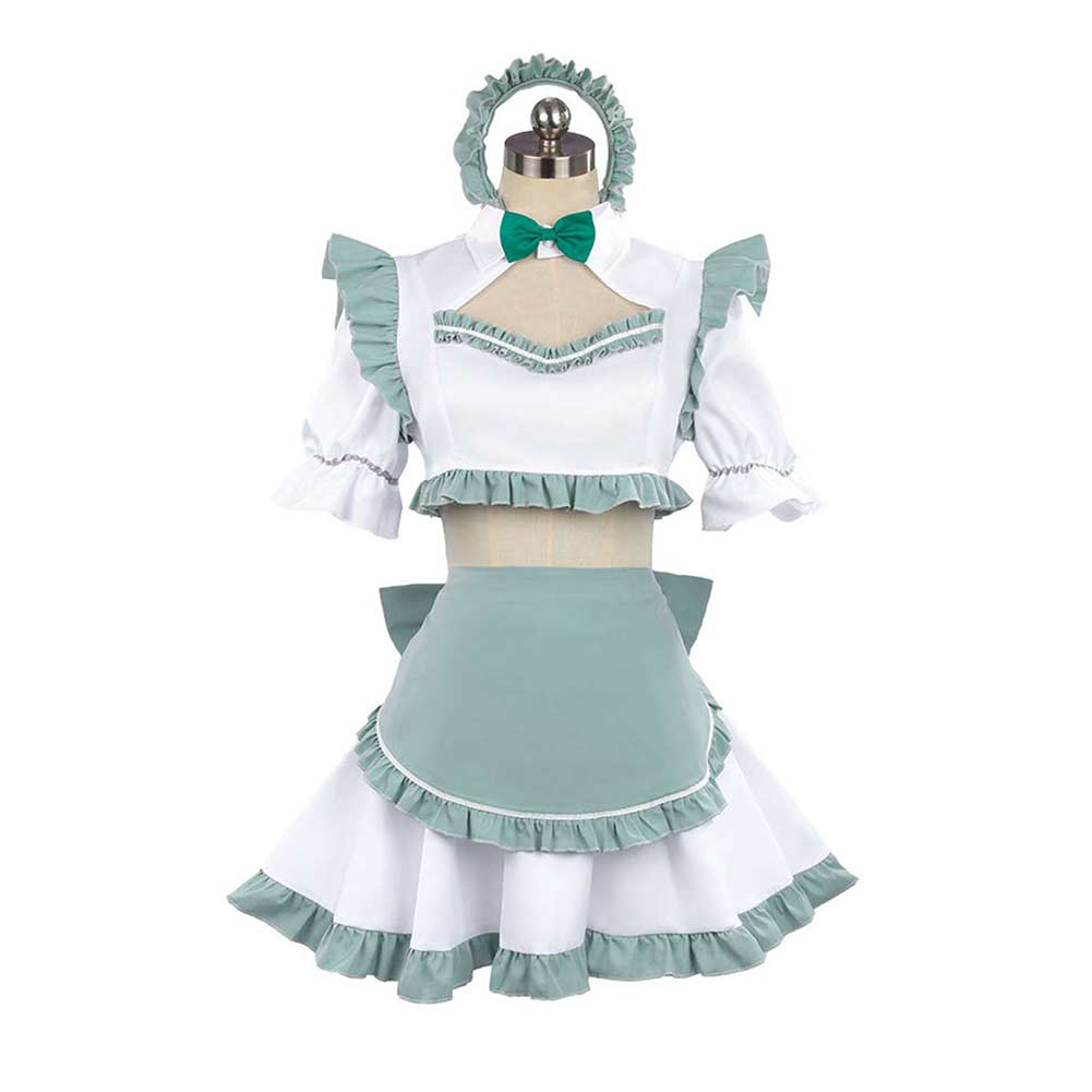 Anime Alya Sometimes Hides Her Feelings (2024) Yuki Suou Green Maid Dress Outfits Cosplay Costume Halloween Carnival Suit