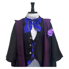 Anime Black Butler Season 4: Public School Arc (2024) Willie Gault Black Outfits Cosplay Costume Halloween Carnival Suit