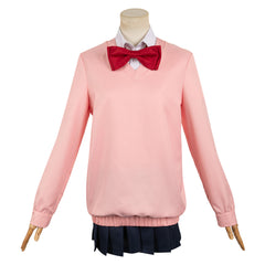 Anime Dandadan (2024) Momo Ayase School Uniform Dress Pink Outfits Cosplay Costume Halloween Carnival Suit 