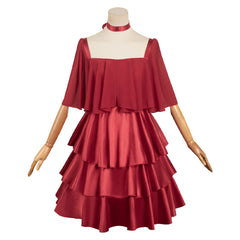 Anime Frieren:Beyond Journey's End (2023) Frieren Red Dress Outfits Cosplay Costume Halloween Carnival Party Suit