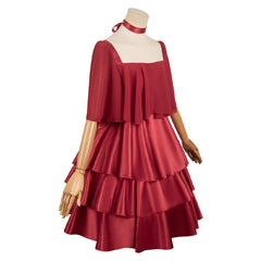 Anime Frieren:Beyond Journey's End (2023) Frieren Red Dress Outfits Cosplay Costume Halloween Carnival Party Suit