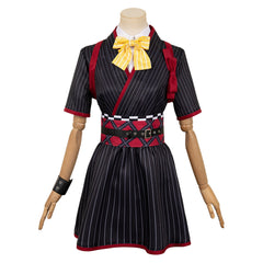 Anime Girls Band Cry (2024) Subaru Awa Black Dress Outfits Cosplay Costume Halloween Carnival Suit 