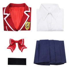 Anime Guilty Crown Yuzuriha Inori Red School Uniform Dress Outfits Cosplay Costume Halloween Carnival Suit
