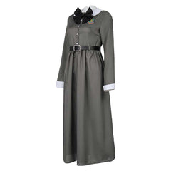 Anime Kaiju No.8 (2024) Kikoru Shinomiya Gray Dress Outfits Cosplay Costume Halloween Carnival Suit