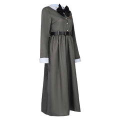 Anime Kaiju No.8 (2024) Kikoru Shinomiya Gray Dress Outfits Cosplay Costume Halloween Carnival Suit